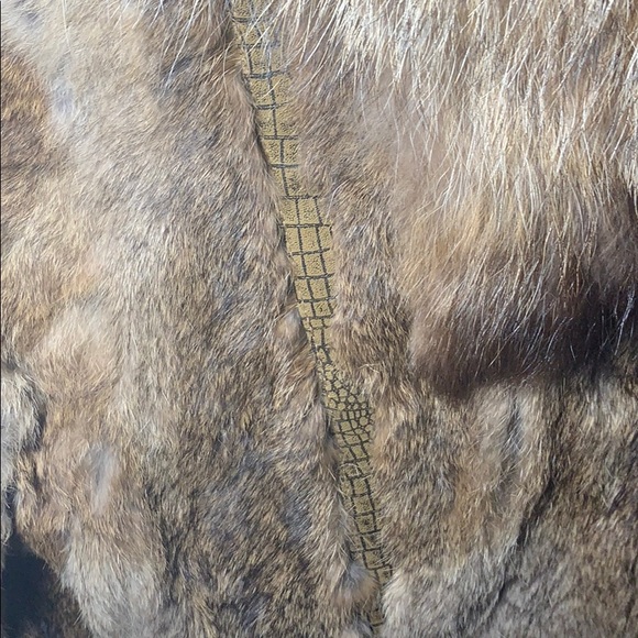 Fur Brown Multi Belted Short Coat - Picture 5 of 13